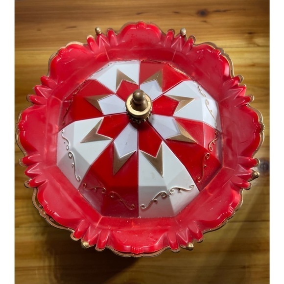 Crafted Polyresin Christmas House Collectable Figurine Light Up Musical Carousel - Picture 4 of 8